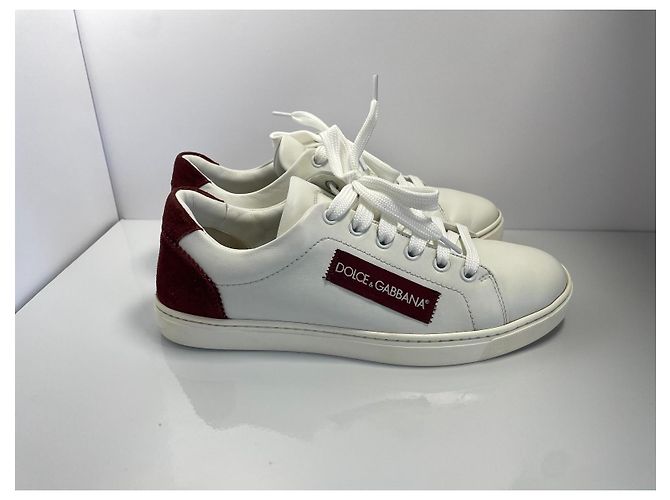 Dolce & Gabbana Ledersneaker Weiß - Ansicht 2