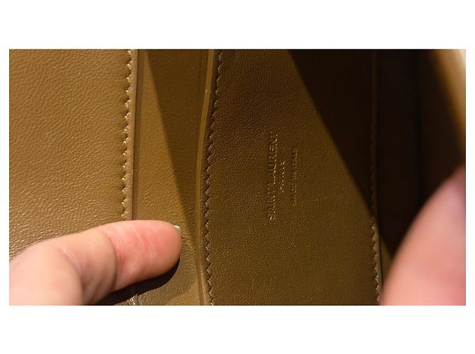 Borsa piccola in suede Solferino di Saint Laurent Marrone - vista 11