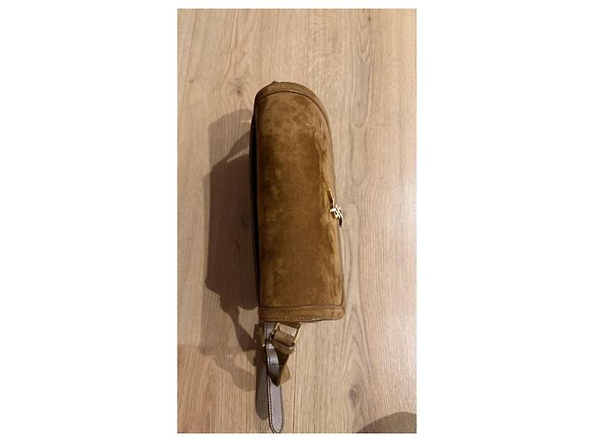 Borsa piccola in suede Solferino di Saint Laurent Marrone - vista 9