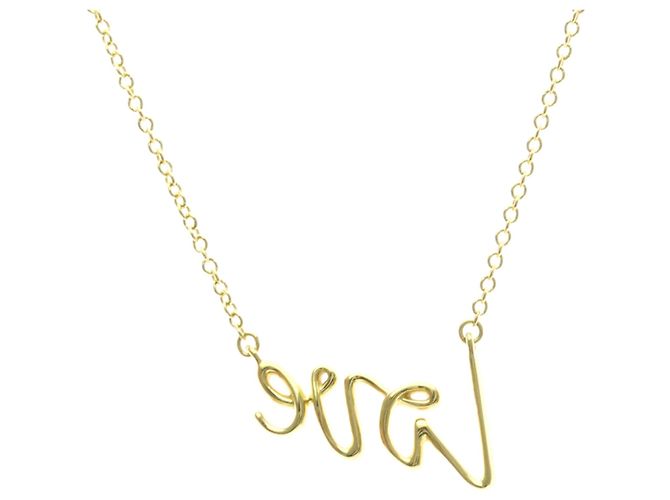Tiffany & Co Collana Pendente Graffiti Love di Tiffany Paloma Picasso D'oro - vista 2