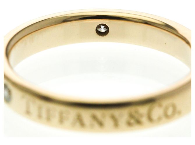 Tiffany & Co Anello piatto Tiffany con diamanti in oro rosa D'oro - vista 8