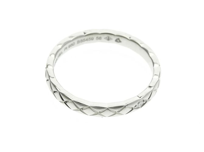 Chanel Coco Crush Ring - Kleines Modell 1P Diamant in Platin Silber - Ansicht 10