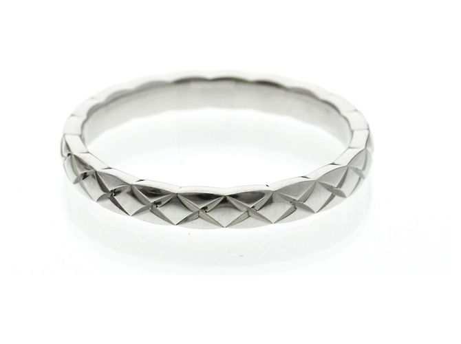 Chanel Coco Crush Ring - Kleines Modell 1P Diamant in Platin Silber - Ansicht 3