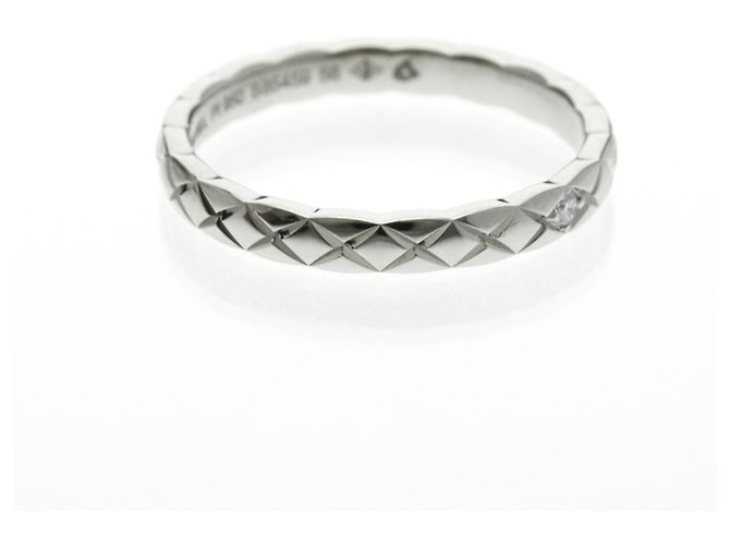 Chanel Coco Crush Ring - Kleines Modell 1P Diamant in Platin Silber - Ansicht 4