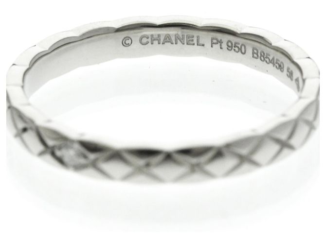Chanel Coco Crush Ring - Kleines Modell 1P Diamant in Platin Silber - Ansicht 5
