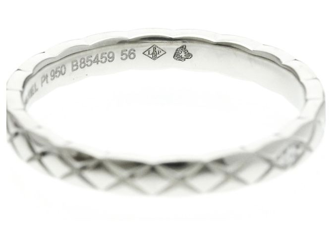 Chanel Coco Crush Ring - Kleines Modell 1P Diamant in Platin Silber - Ansicht 6