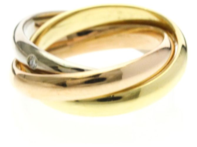 Cartier Trinity Ring mit 5 Diamanten Golden - Ansicht 4