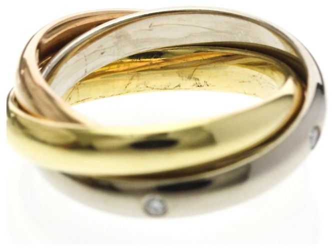 Cartier Trinity Ring mit 5 Diamanten Golden - Ansicht 8