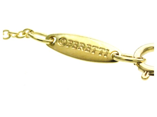 Elsa Peretti Tiffany & Co Collana Pendente Cuore Aperto in Oro Giallo Tiffany D'oro - vista 12