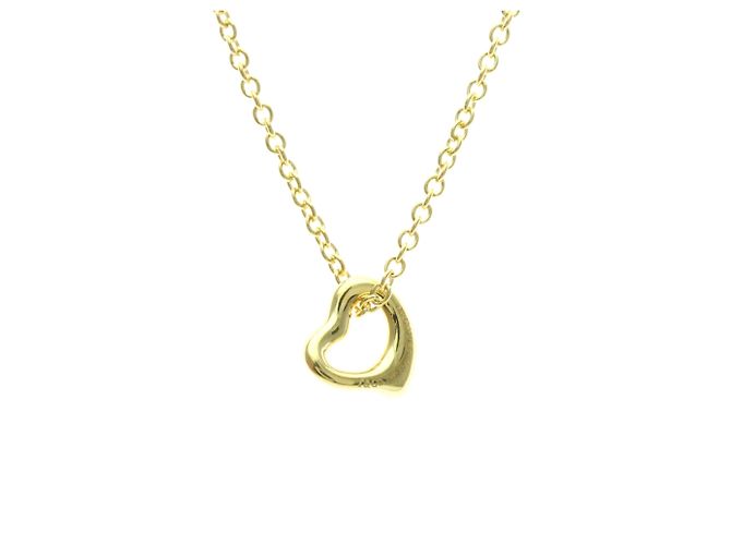 Elsa Peretti Tiffany & Co Collana Pendente Cuore Aperto in Oro Giallo Tiffany D'oro - vista 2