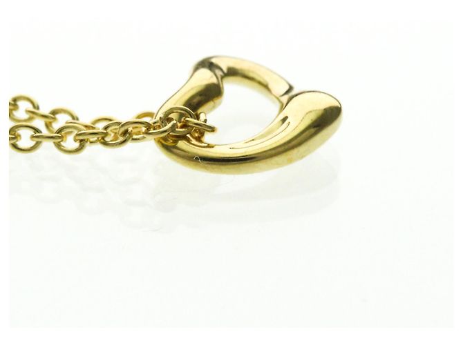 Elsa Peretti Tiffany & Co Collana Pendente Cuore Aperto in Oro Giallo Tiffany D'oro - vista 4
