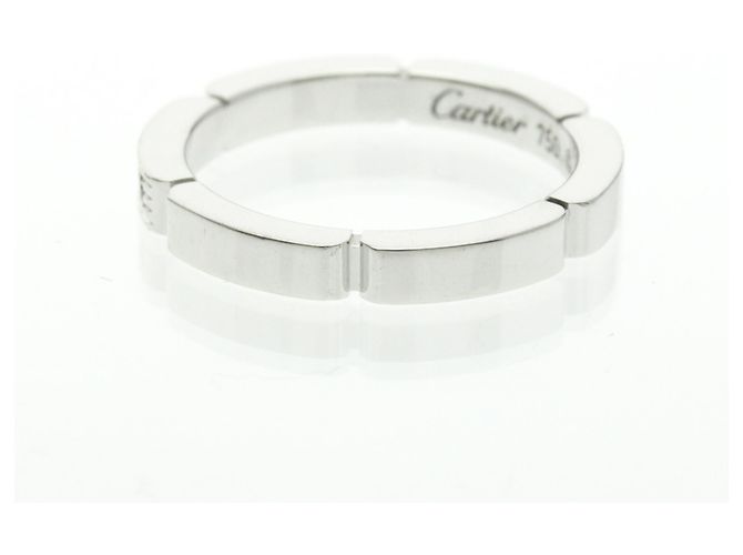 Cartier Maillon Panthère Ring mit 4 Diamanten Silber - Ansicht 2