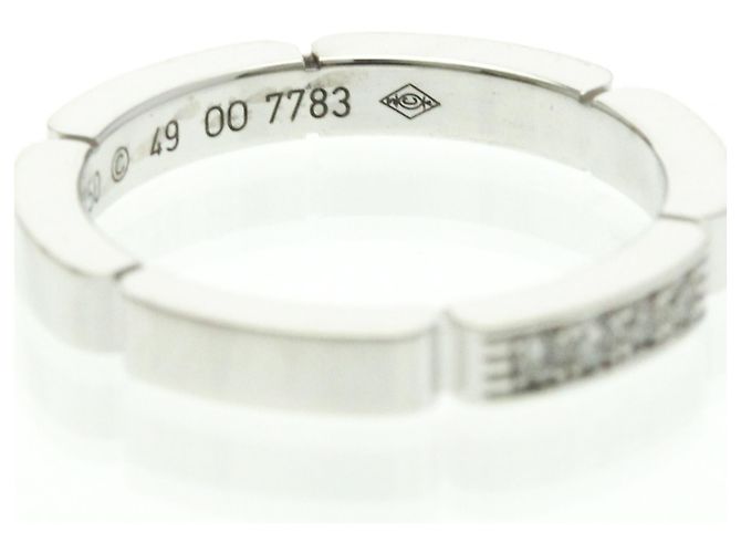 Cartier Maillon Panthère Ring mit 4 Diamanten Silber - Ansicht 6