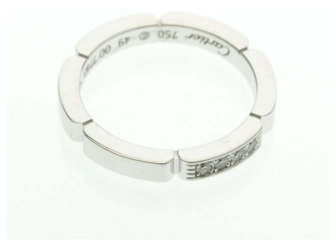 Cartier Maillon Panthère Ring mit 4 Diamanten Silber - Ansicht 9