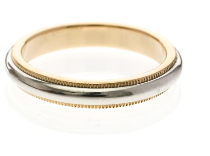 Tiffany & Co Tiffany Milgrain Ring Silber Golden - Ansicht 3