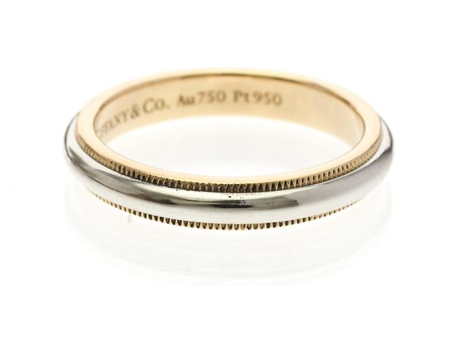Tiffany & Co Tiffany Milgrain Ring Silber Golden - Ansicht 4
