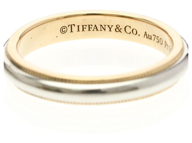 Tiffany & Co Tiffany Milgrain Ring Silber Golden - Ansicht 5