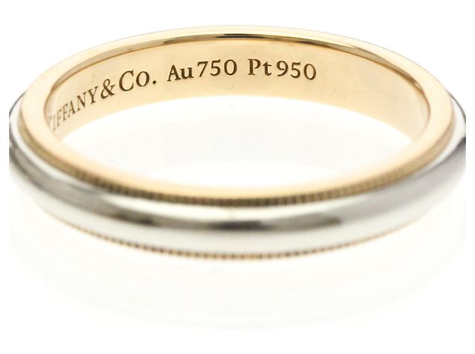 Tiffany & Co Tiffany Milgrain Ring Silber Golden - Ansicht 6