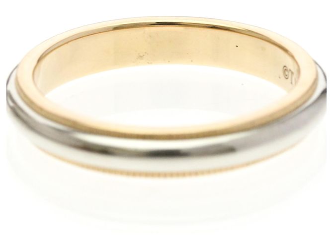 Tiffany & Co Tiffany Milgrain Ring Silber Golden - Ansicht 8