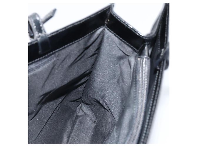 Borsa tote in tela GG Gucci in nylon nero e argento 002 1021 Auth ep13839 - vista 20