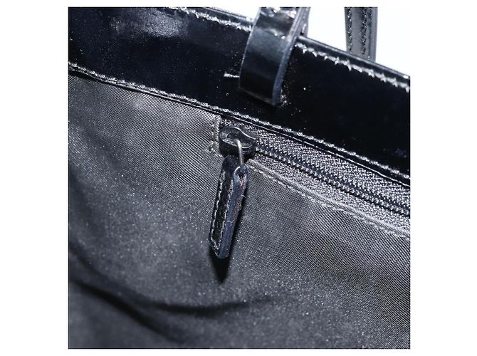Borsa tote in tela GG Gucci in nylon nero e argento 002 1021 Auth ep13839 - vista 22