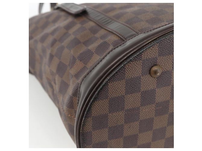 LOUIS VUITTON Borsa a Spalla Bucket GM Damier Ebene N42236 LV Auth ARZ043 - vista 14