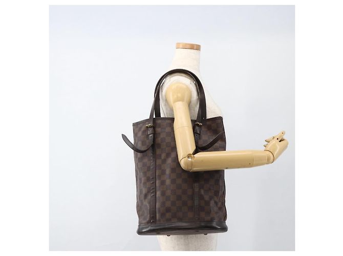 LOUIS VUITTON Borsa a Spalla Bucket GM Damier Ebene N42236 LV Auth ARZ043 - vista 22
