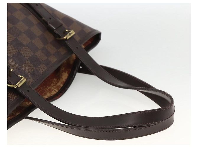 LOUIS VUITTON Borsa a Spalla Bucket GM Damier Ebene N42236 LV Auth ARZ043 - vista 7