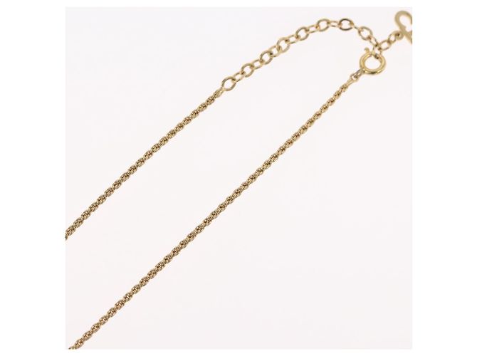 Collana Christian Dior metallo dorato Auth BA11499 - vista 16