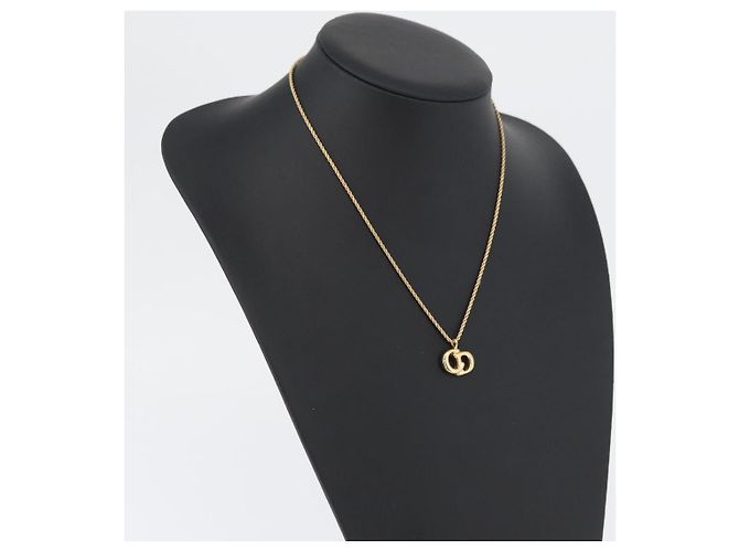 Collana Christian Dior metallo dorato Auth BA11499 - vista 19