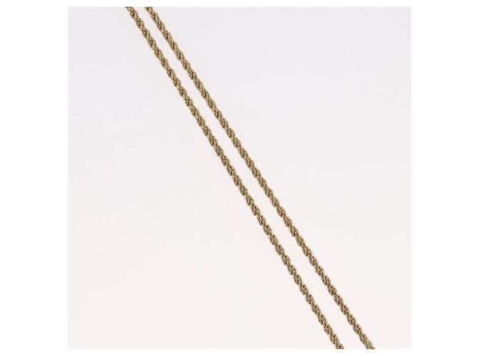 Collana Christian Dior metallo dorato Auth BA11499 - vista 5