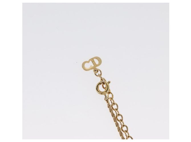 Collana Christian Dior metallo dorato Auth BA11499 - vista 9