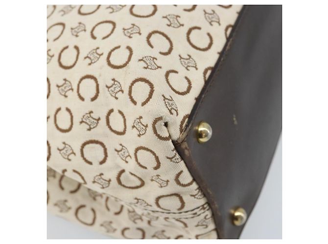 Céline CELINE C Macadam Canvas Tote Bag Elfenbein Gold Auth ep13774 Golden Roh - Ansicht 16
