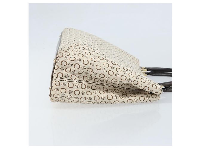 Céline CELINE C Macadam Canvas Tote Bag Elfenbein Gold Auth ep13774 Golden Roh - Ansicht 3