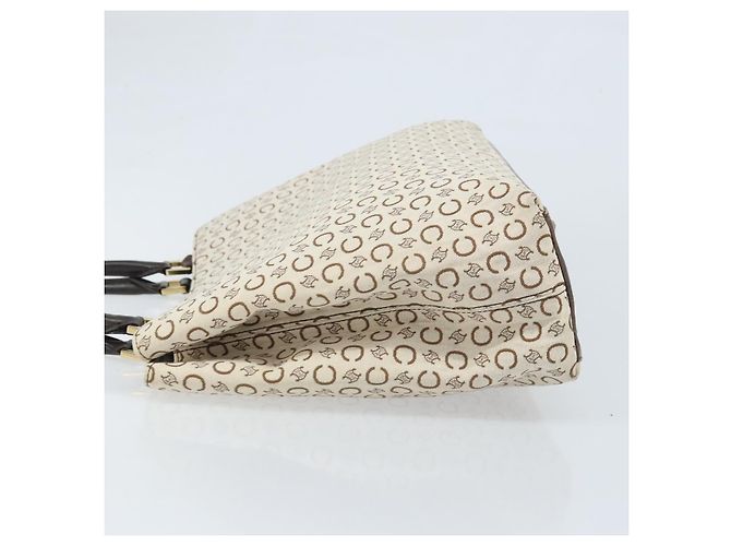 Céline CELINE C Macadam Canvas Tote Bag Elfenbein Gold Auth ep13774 Golden Roh - Ansicht 4