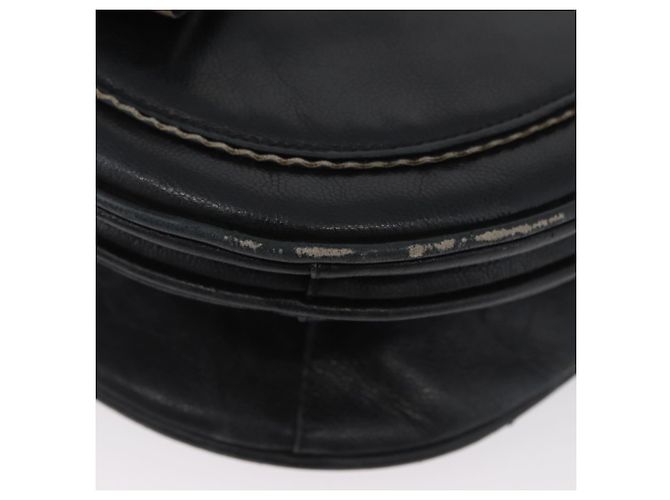 Borsa a Spalla in Pelle Nera Argento SAINT LAURENT Auth bs33702 Nero - vista 14