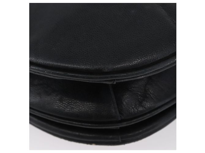 Borsa a Spalla in Pelle Nera Argento SAINT LAURENT Auth bs33702 Nero - vista 15