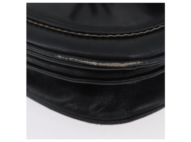 Borsa a Spalla in Pelle Nera Argento SAINT LAURENT Auth bs33702 Nero - vista 9