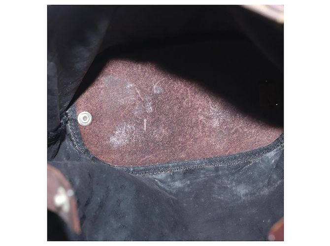 Borsa a mano in tela Zucca FENDI nera e marrone Auth BSZ141 Nero - vista 11