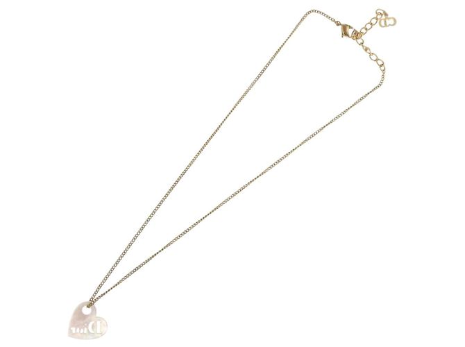 Collana Christian Dior metallo tono oro Auth BA11477 - vista 10
