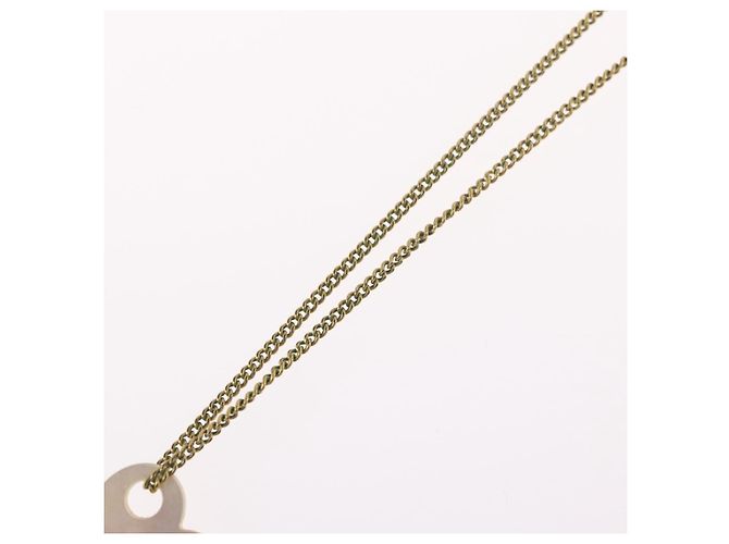 Collana Christian Dior metallo tono oro Auth BA11477 - vista 12