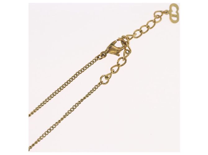 Collana Christian Dior metallo tono oro Auth BA11477 - vista 16