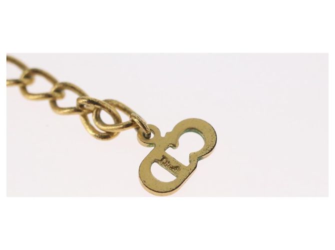 Collana Christian Dior metallo tono oro Auth BA11477 - vista 18