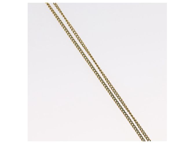 Collana Christian Dior metallo tono oro Auth BA11477 - vista 5