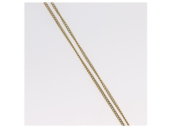 Collana Christian Dior metallo tono oro Auth BA11477 - vista 6