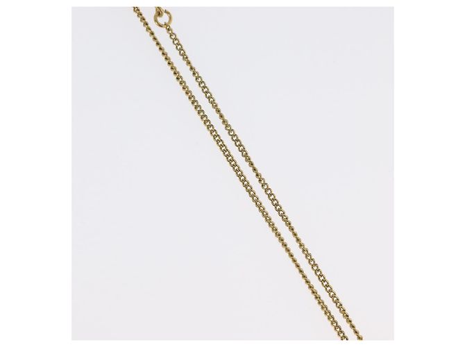 Collana Christian Dior metallo tono oro Auth BA11477 - vista 7