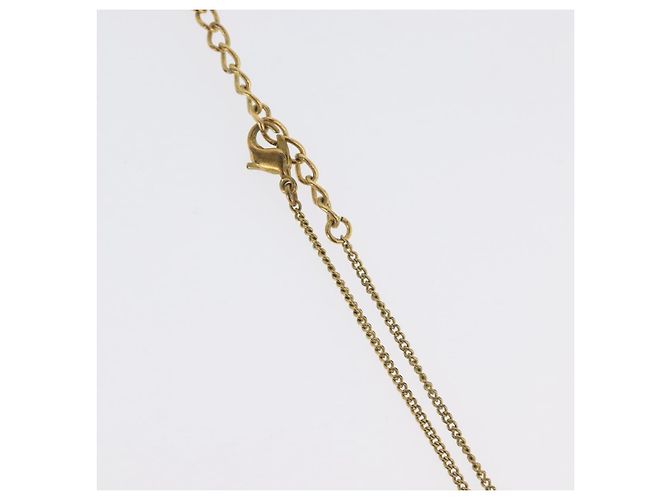 Collana Christian Dior metallo tono oro Auth BA11477 - vista 8