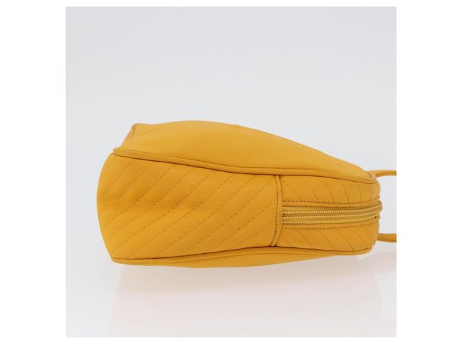 SAINT LAURENT Borsa a Mano Nylon Giallo Oro Auth 173709 D'oro - vista 3