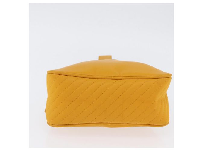 SAINT LAURENT Borsa a Mano Nylon Giallo Oro Auth 173709 D'oro - vista 5