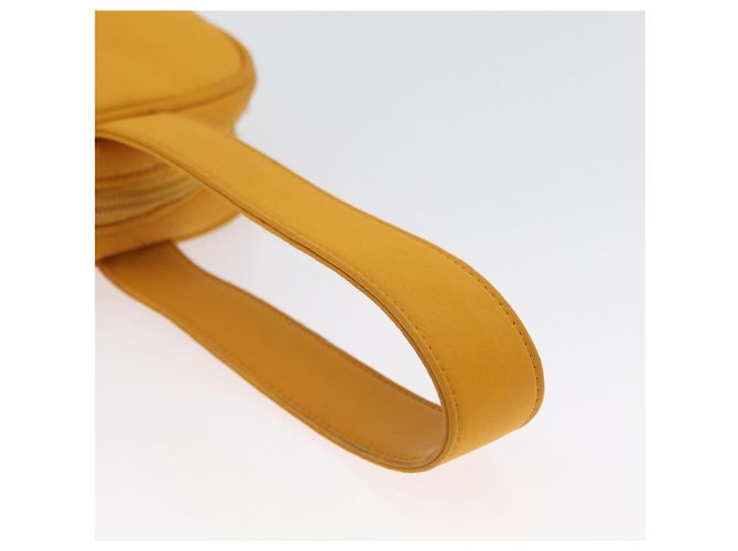 SAINT LAURENT Borsa a Mano Nylon Giallo Oro Auth 173709 D'oro - vista 7